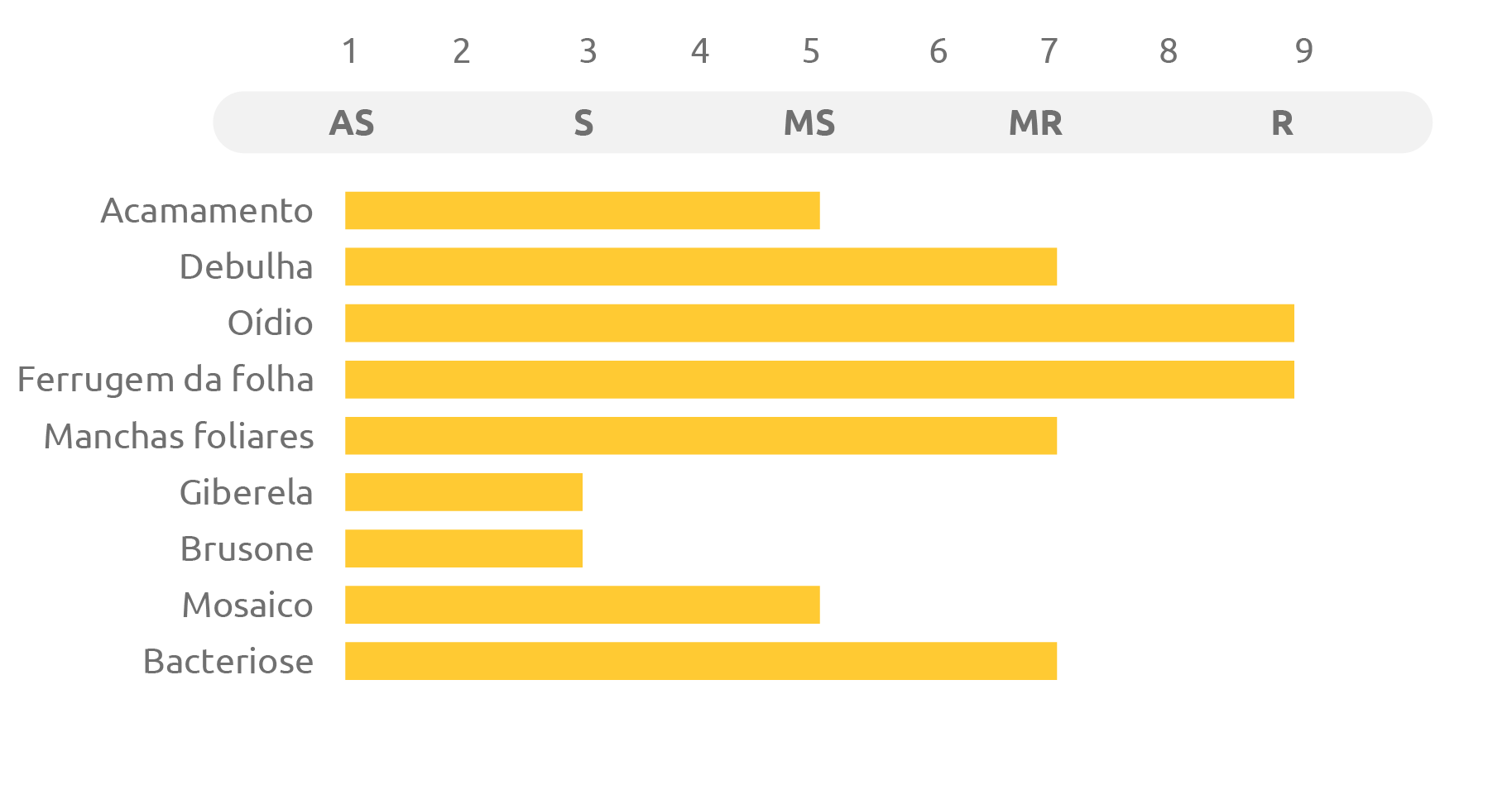 Tabela do cultivar BRS SATURNO